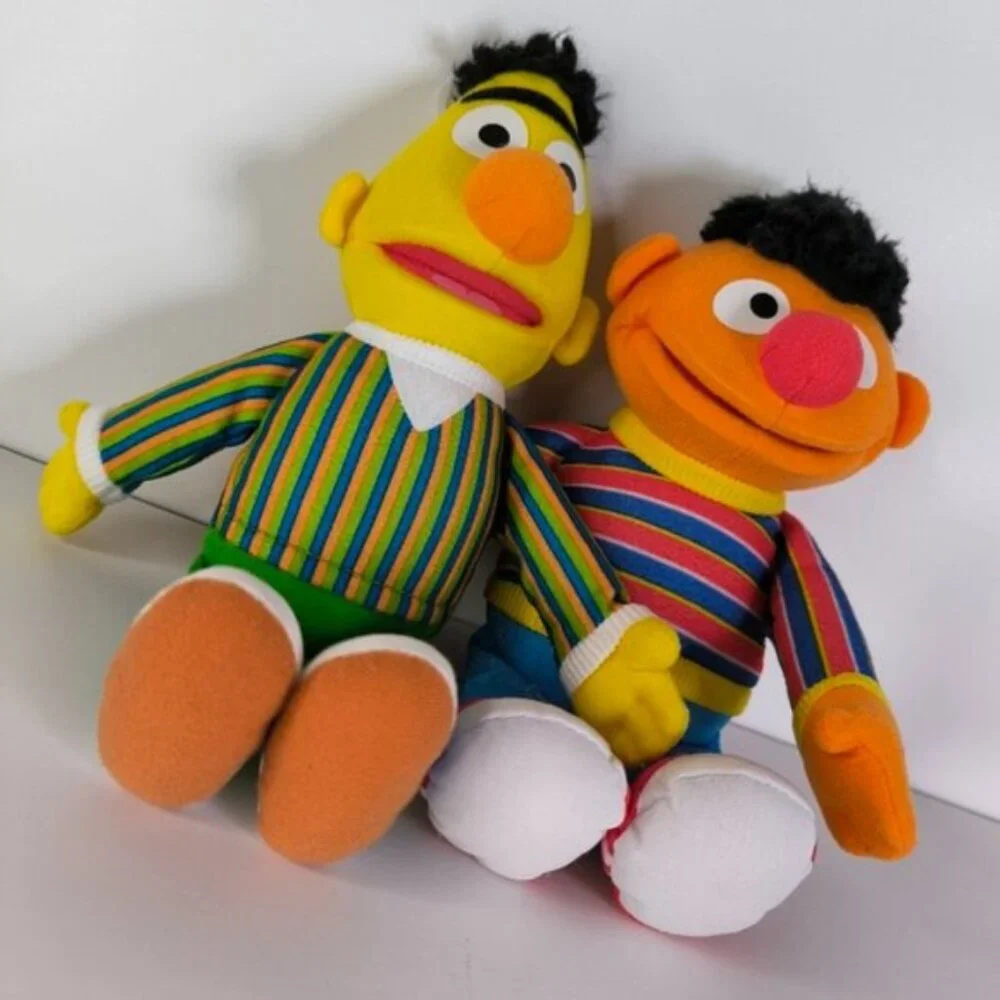 Sesame Street Ernie and Bert Duo Pack 2in1 Legend Friends Plush Collectible 10" - Picture 2 of 6